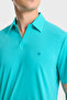 Logo Regular Fit Unlined Polo Men's Polo Isr3201 Turq - 4