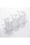 Clear Acrylic Condiment Jar Set with Tray – 3 Jars