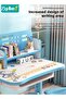 Enlarged Kids Table and Chair Set, Multifunctional Children's Reading Study Activity Desk, Ergonomic Toddler Chairs, with Storage Drawer, Bookcase, Double Shelves, for School Student Writing Studying - 4