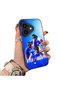 iPhone 17 Compatible Silicone Edge Hard Back Case Couple Phone Case with Mbappé Pattern