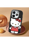 Tecno Spark 10 Pro Compatible Case Camera Protector Black Silicone Couple Phone Case Kitty Patterned - 2