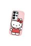 Samsung Galaxy S25 Ultra Compatible Case Camera Protector Pink Silicone Couple Phone Case with Kitty Pattern - 3