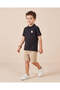 Boys Black Basic Polo T Shirt - 2
