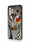 Samsung A13 Compatible Zebra and Giraffe Patterned Silicone Case - 3