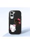 Vivo Y29S Compatible Case Camera Protector Black Silicone Couple Phone Case Kitty Pattern