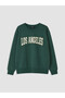 Ozmarka New Season Green Los Angeles Printed Women's Sweatshirt - 5