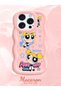 iPhone 14 Pro Compatible Case Camera Protector Pink Silicone Couple Phone Case Cartoon Pattern - 2
