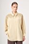 Women's Shoulder Stone Embellished Shirt Yellow 31434