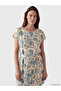 Original Linen Blend Patterned Belted Dress - 2