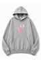 Love Printed Hooded 2 Thread Threaded Sweatshirt