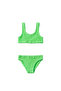 Sofi Mini Italian Crinkle Bikini Set Neon Green