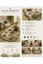 Eta Traditional Patterned Modern Woven Base Decorative Carpet Eta4027 - 4