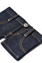 Mini Denim Shorts Wallet |   Handmade Design Wallet Made from Real Denim Fabric |   Unisex Mini Wallet with 6 Card Holders and Cash Compartment - 3