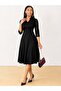 Women's Short Sleeve V-Neck Lace Short Imported Crepe Dress - 2
