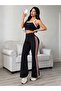 Women's High Waist Side Stripe Detailed Spanish Long Diver Pants - 5