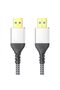 كابل USB 3.0 ذكر إلى ذكر لنقل البيانات عالي السرعة ودعم الشحن، متين وعملي