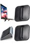 2 Pcs Mini Laptop Stand, Portable Computer Keyboard Riser with Foldable,Invisible Notebook