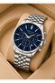 Men's Wristwatch with Steel Strap with 2 Years Warranty for Groom and Suit Vs.Blkt.1145