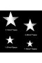 32 Pcs Star Mirror Wall Stickers 3D Acrylic Star Mirror Wall Decal Removable Stars Sticker for DIY Home Living Room Bedroom Wall Decor (Silver) - 3