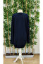 Women's Long Sleeve Crew Neck Bear Patterned Viscose Two Thread Dress - 4