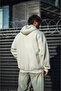 Oversize Full Zip Long Sleeve Cardigan - White - 3