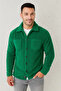 Men's Plush Fleece Cardigan Shirt – Collared, Button-Down, Chest Pocket, Soft Textured Winter Regular Fit - 3
