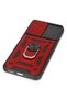 Ilkestor Redmi Note 12 5g Case Pars Lens Ring Silicone (01718) - Red - 5