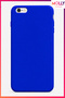 Cobalt Blue Liquid Inside Velvet Matte Silicone Case for iPhone 6/6S Plus