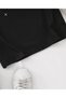 Women's Black Plain Patternless Crewneck Extra Long Oversize Tunic T-Shirt Short Sleeves - 6