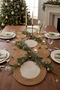 Jute Straw Woven Tablecloth Decorative Knitted Runner Natural Modern Patterned Kitchen Living Room Table Cover - 3