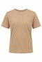 Boy's T-Shirt Beige Short Sleeve T-Shirt Basic Anti-Sweat Flexible Fabric 100% Cotton Seasonal T-Shirt Plain Unprinted (2-13 Years)