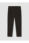 Özmarka New Season Brown Regular Fit Pleated Men's Trousers - 6
