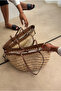 Women's woven bag beige woven - 3