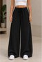 Double Black Gray Women's Wide Leg Sweatpants - 6