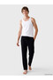 Ozmarka New Season White U-Neck Men's Undershirt 2-Piece - 2