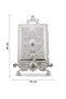 Silver Color Engraved Metal Quran Storage Box and Decorative Stand Large Size - 5