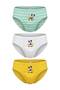 Licensed Mickey Mouse Boys' Briefs 3-Pack Cotton Briefs Children's Underwear Cute Hero Underpants Gift Mickey Underpants Pl22461-Green-Ciz