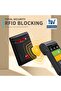 محفظة رجالية نحيفة مع مشبك نقود ومانع لسرقة البيانات RFID، محفظة أمامية صغيرة الحجم قابلة للطي - 2