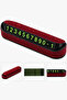 Crystal Stone Red Stone Covered Number Plate for Vehicle Interior Number Plate Silver Crystal Stone - 6