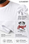 Men's White T-Shirt, Oversized Size, New York Written - 2