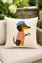 Set of 4 Decorative Throw Pillow Covers – Modern Pillow Covers with Horse, Cat, Dog and Text Patterns (Double-Sided) - 2