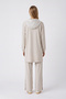 Hooded Zipper Detailed Textured Stone Set 1893 - 5