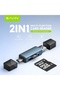 قارئ بطاقات OTG-51 متعدد الوظائف 2 في 1 ومحول نقل بيانات OTG لبطاقات Micro SD / TF - 2