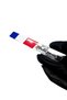 Set of 5 Special for Labelers France Motosports Emblem Team Flexible Aluminum Sticker and Drop Plate Sticker - 5