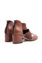 Cnf 116 High Heeled Sandals with Back Zipper and Rubber Detail - 4