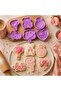 Valentine's Day Candy Dough Mold Set |   Cookie & Cake Decorating Molds with Love, Teddy Bear, Heart, Balloon, Rose and Ring Figures |   6-Piece Fondant Mold Set - 3