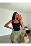 Basic Thick Strap Tank Top - Black - 2
