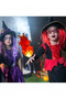 Halloween Fire Prop Decorations Creative Flame Lamp, Artificial Floating Fireball, Illuminated No-Flame Prop for Home Halloween Party - 5