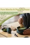 8 Piece Ceramic Bamboo Matcha Tea Set Whisk Bowl Sifter Home Tea Ceremony Gift Blue - 3