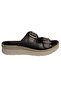 251646 Women's Genuine Leather Double-Strapped Daily Anatomical Sole Slippers - 3